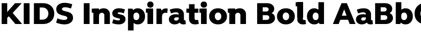 KIDS Inspiration Bold font