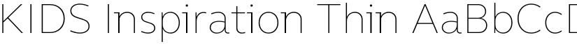 KIDS Inspiration Thin font