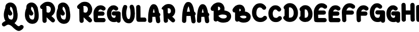 QORO Regular font