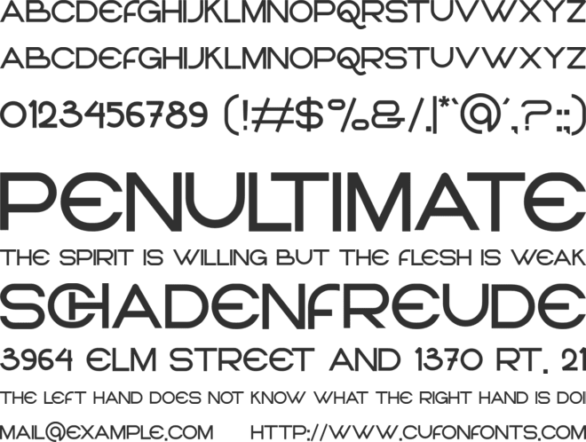 NOTOCH font preview