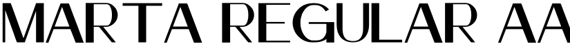 MARTA Regular font