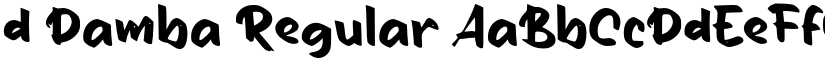d Damba Regular font