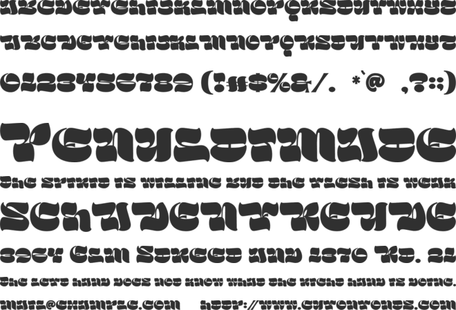 Broly font preview