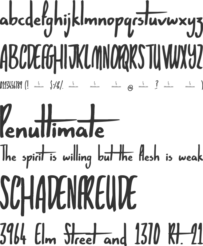 Autumn Sunrise font preview