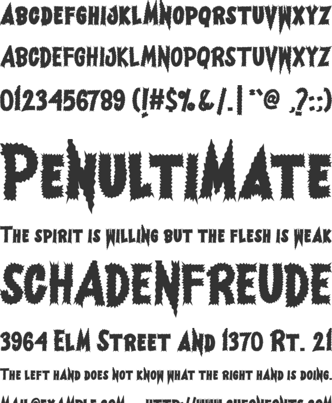 MalvineW font preview