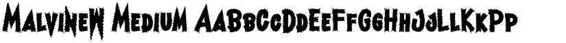 MalvineW Medium font