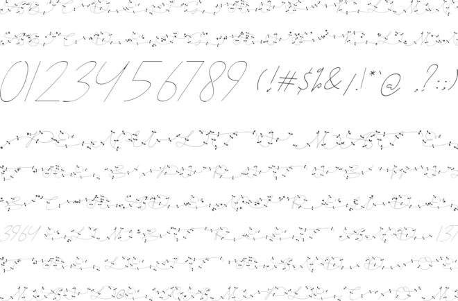 AMLMonogram font preview