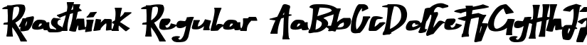 Roasthink Regular font