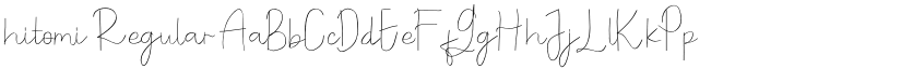 hitomi Regular font