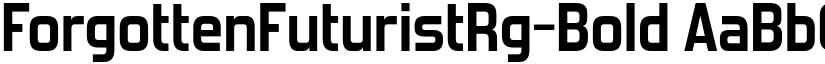 ForgottenFuturistRg-Bold font
