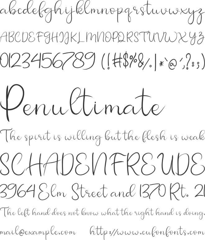 hello sunshine font preview