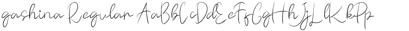 gashina Regular font
