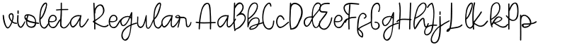 violeta Regular font