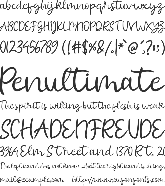 molly mermaid font preview