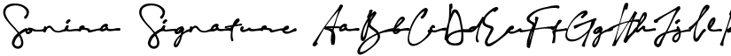 Sonira Signature font