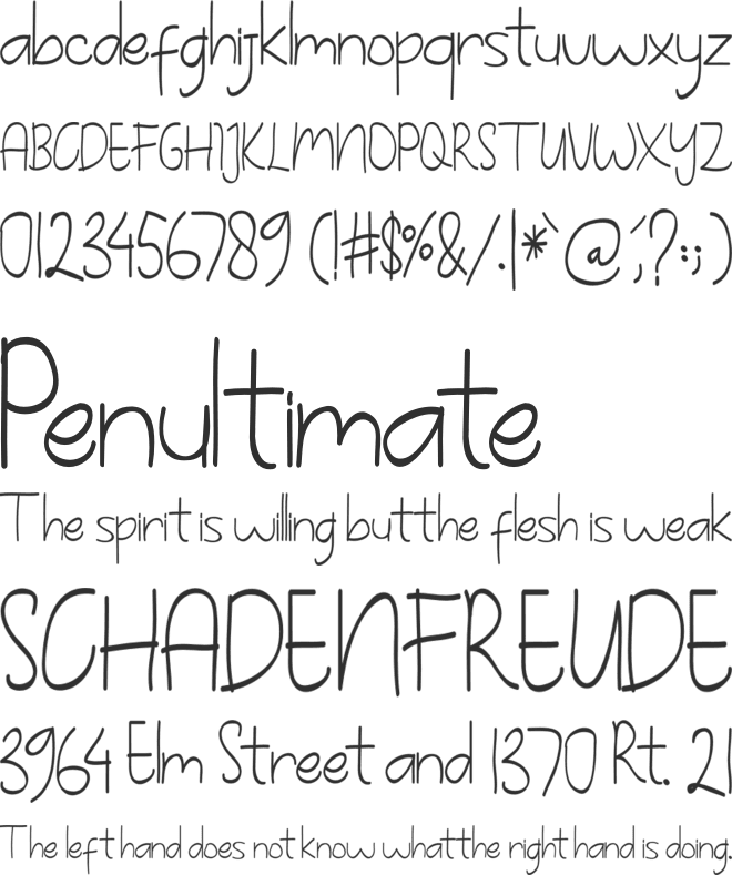 hello fortune font preview