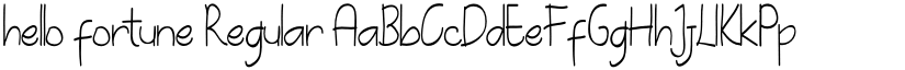 hello fortune Regular font
