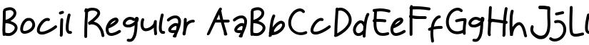 Bocil Regular font