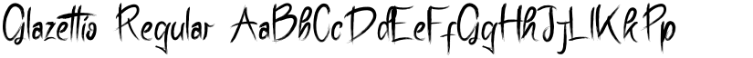 Glazettio font download