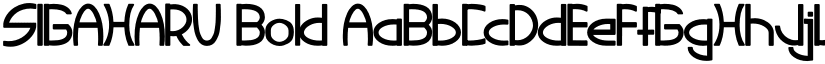 SIGAHARU Bold font