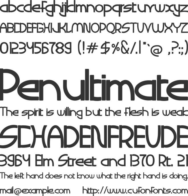 SIGAHARU font preview