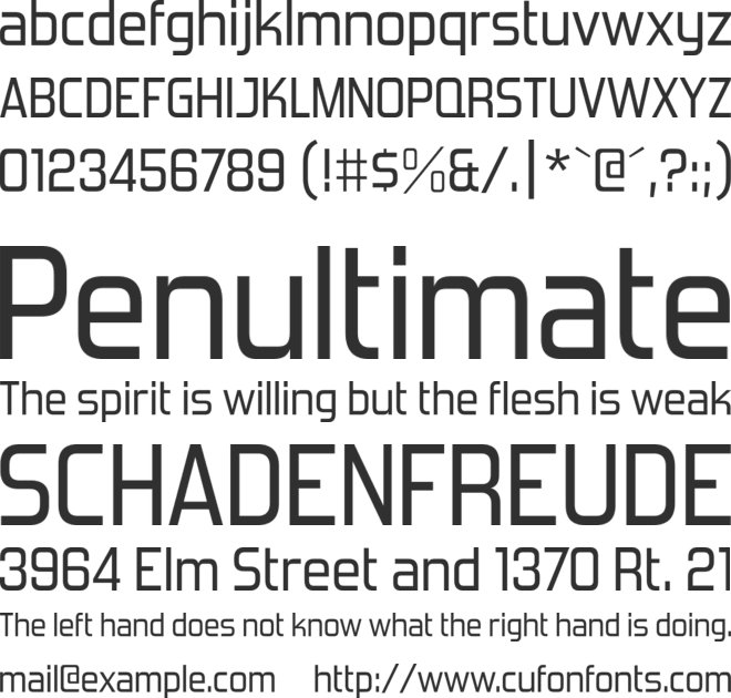 Forgotten Futurist font preview