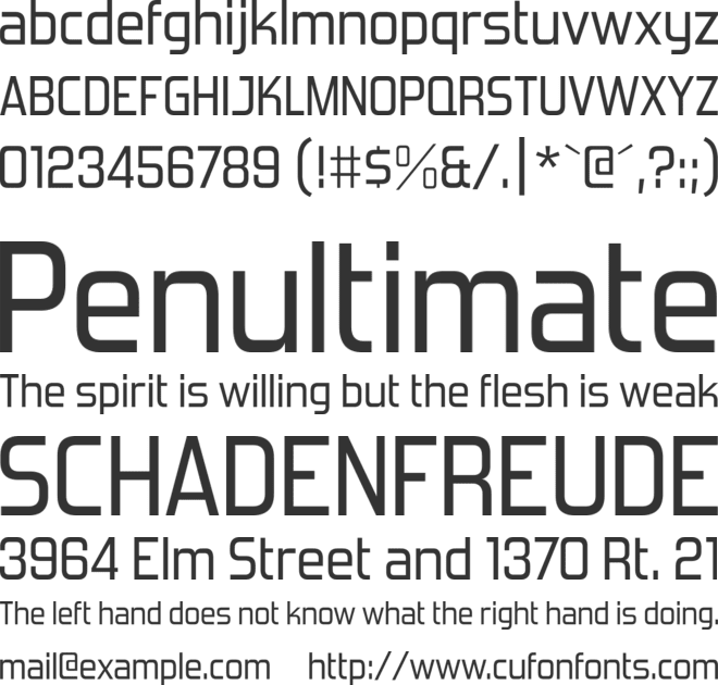 Forgotten Futurist font preview