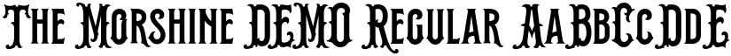 The Morshine DEMO Regular font