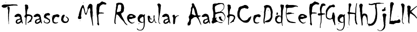 Tabasco MF Regular font