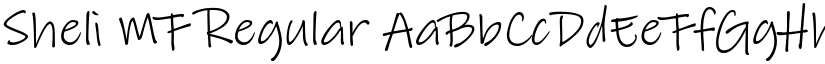 Sheli MF Regular font