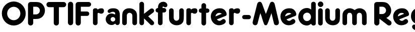 OPTIFrankfurter-Medium Regular font