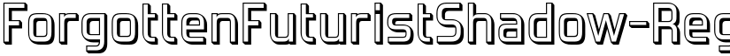 ForgottenFuturistShadow-Regular font