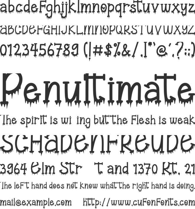 Halloween Festival font preview