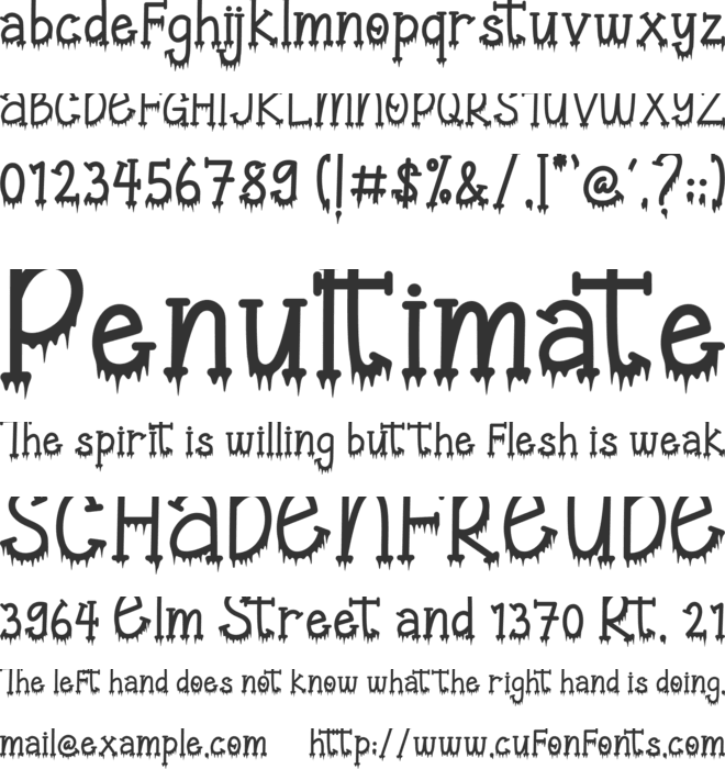 Halloween Festival font preview