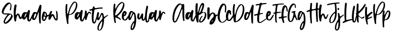 Shadow Party Regular font
