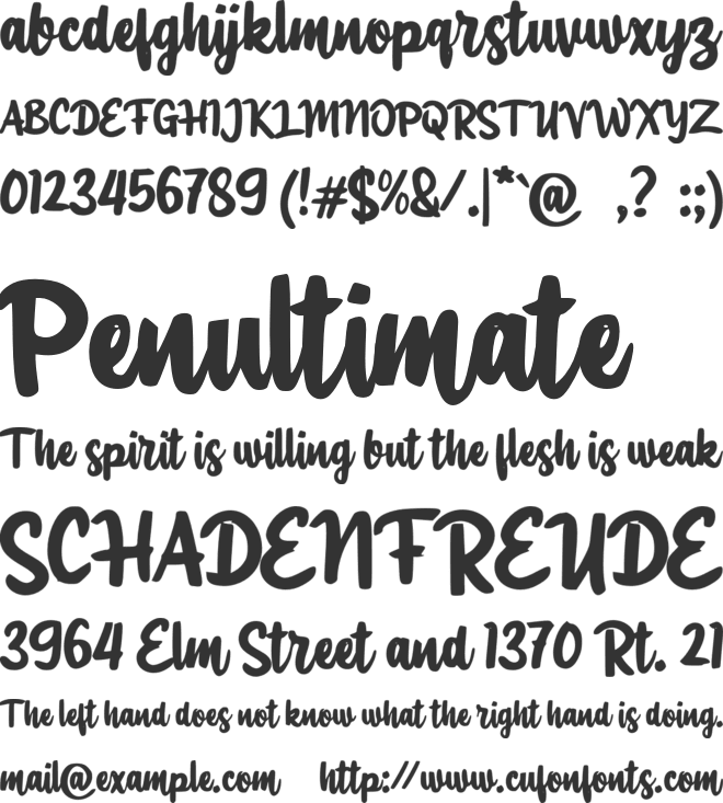 d Dumaten font preview