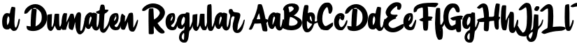 d Dumaten Regular font