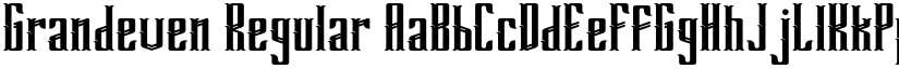 Grandeven Regular font