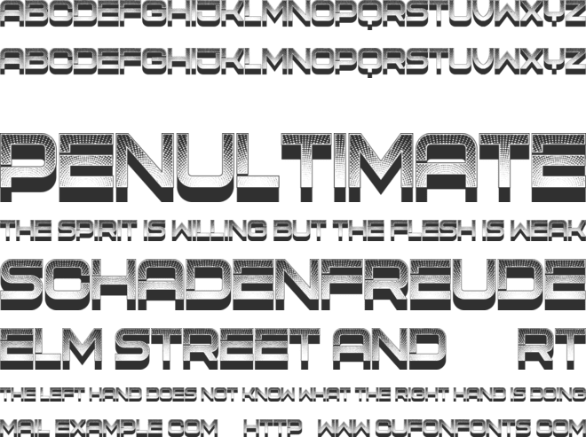 Signage Typography font preview