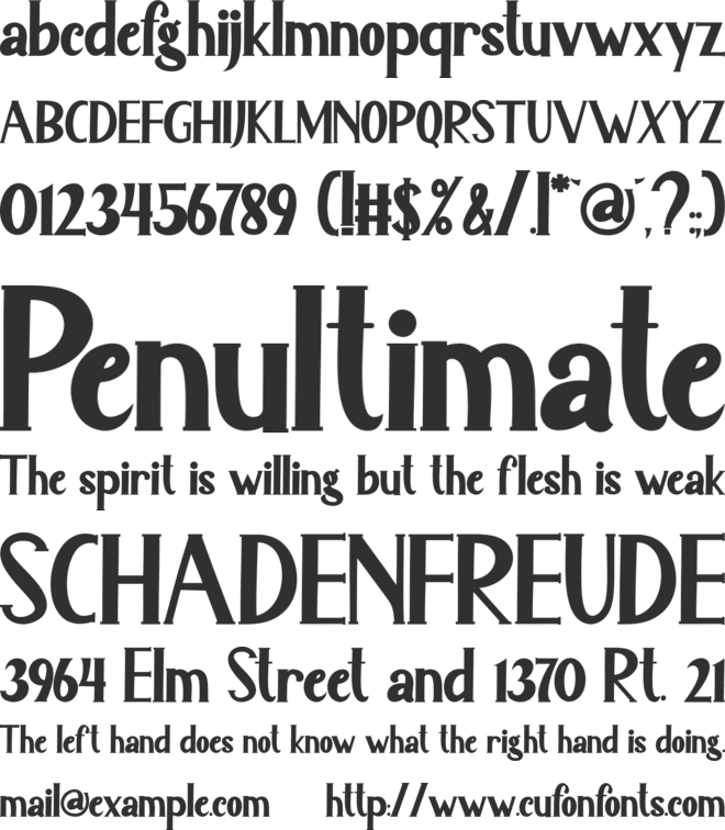 Maletha Collection font preview