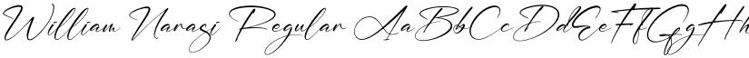 William Narasi Regular font