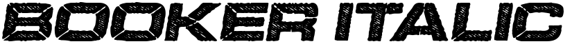BOOKER ITALIC PERSONAL USE Bold Italic font