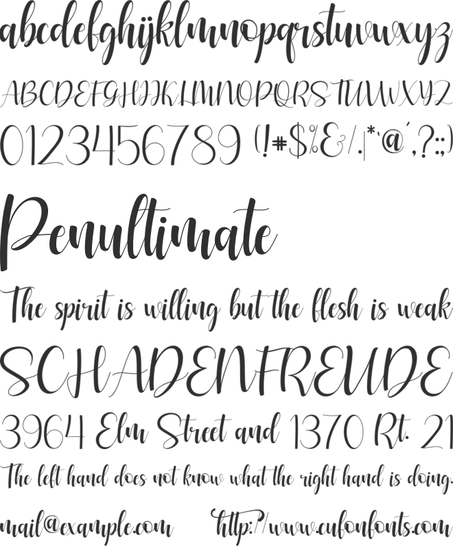 amsterdune font preview