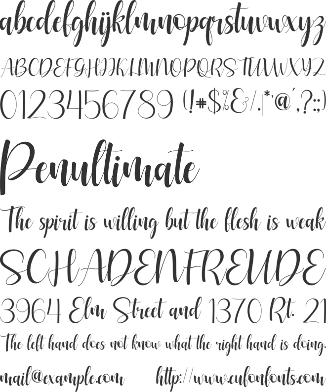 amsterdune font preview