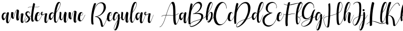amsterdune Regular font