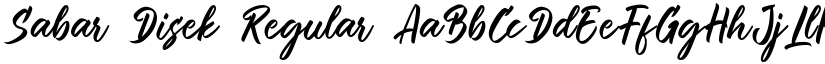 Sabar Disek font download