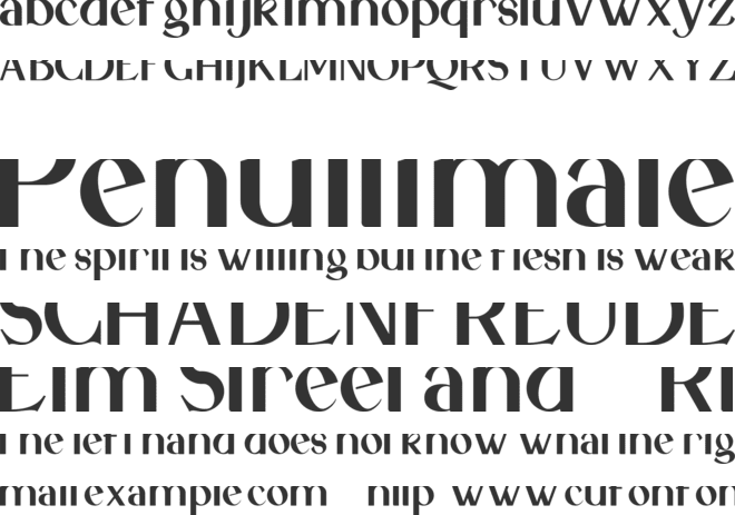 Qaligo Sans font preview