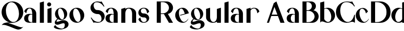 Qaligo Sans Regular font
