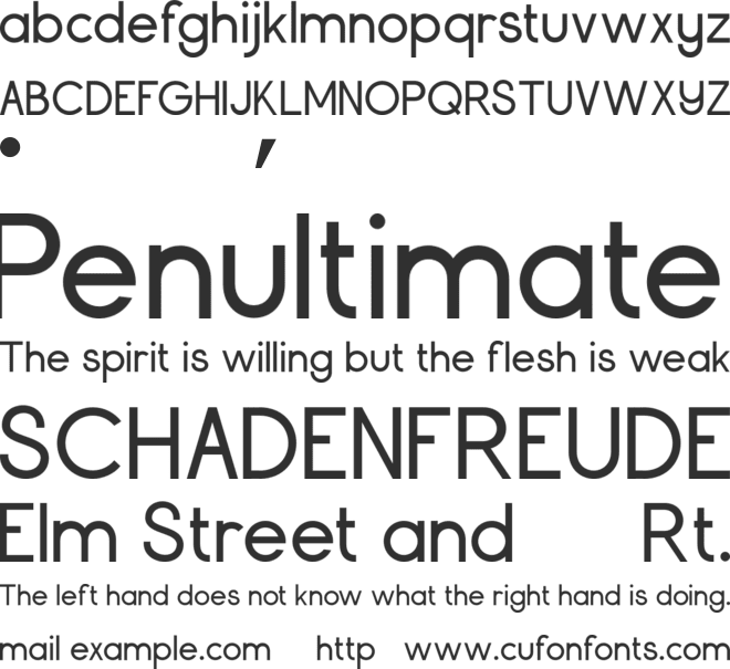 Grancino font preview