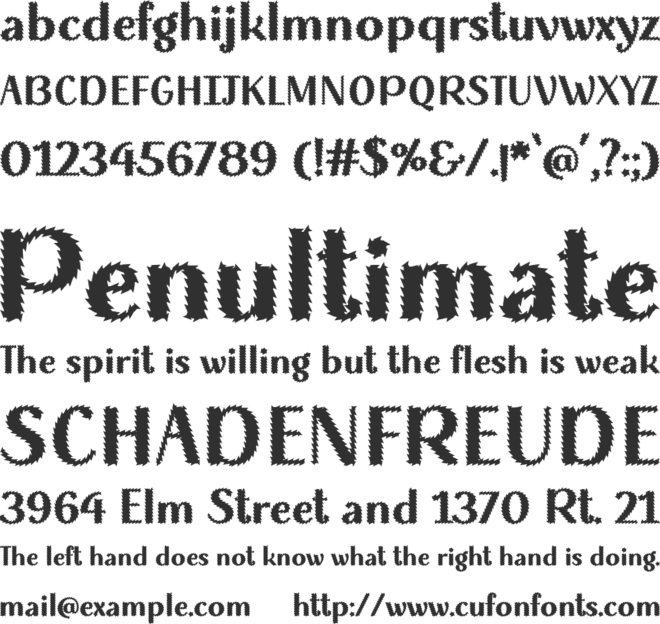 Wicked Halloween font preview